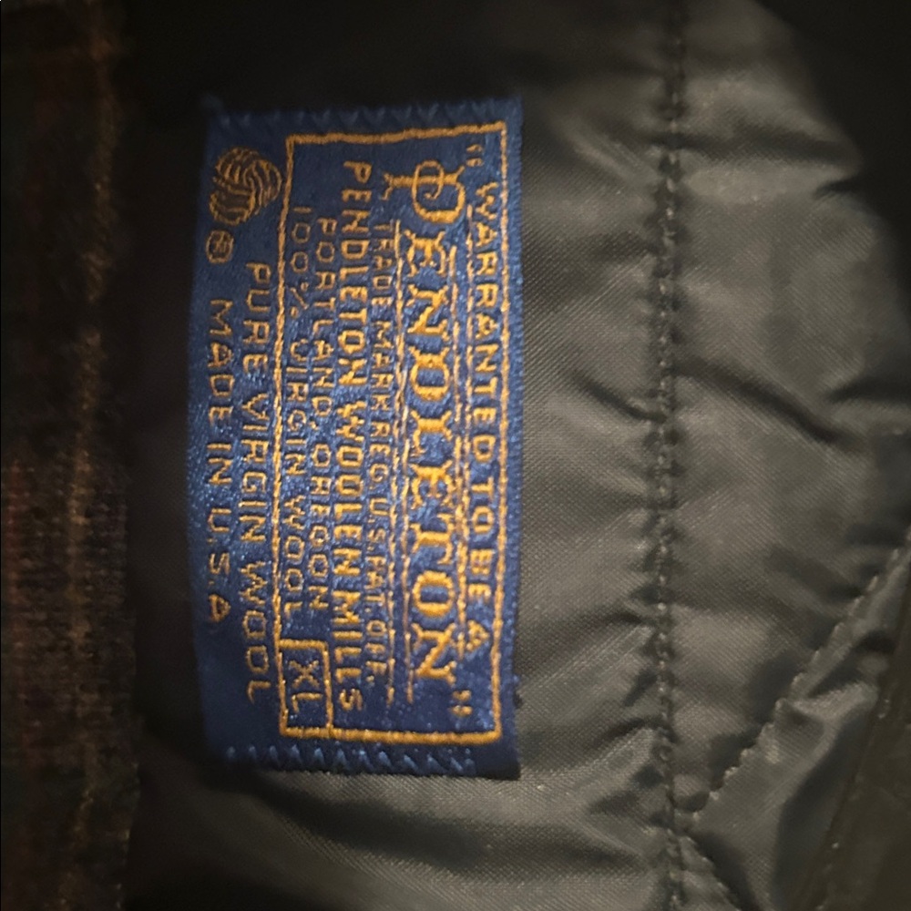 Pendleton Black Jacket With Blue Label - image 2